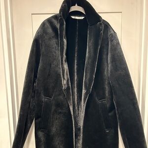 Men’s Zara 3/4 length Faux Fur Coat